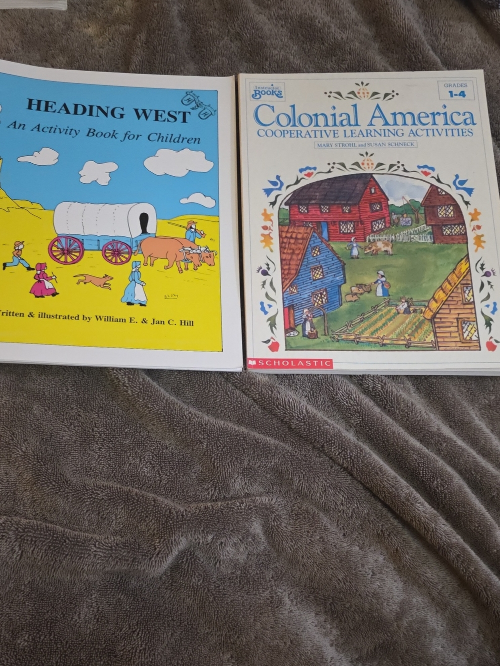 Colonial America & Heading West Activity Books Educational Bundle